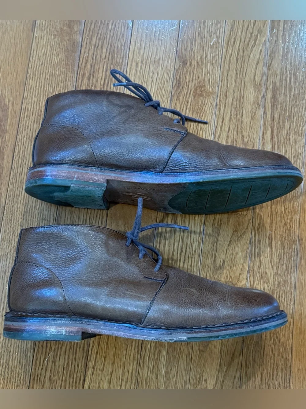 Cole Haan Men's 8M Glenn Leather Chukka Boots Brown Ankle Desert Shoes C11777